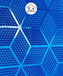 Thảm Nhựa Kim Cương - Màu Xanh Dương